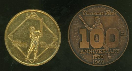 1969 Cincinnati Reds 100th Anniversary Pin